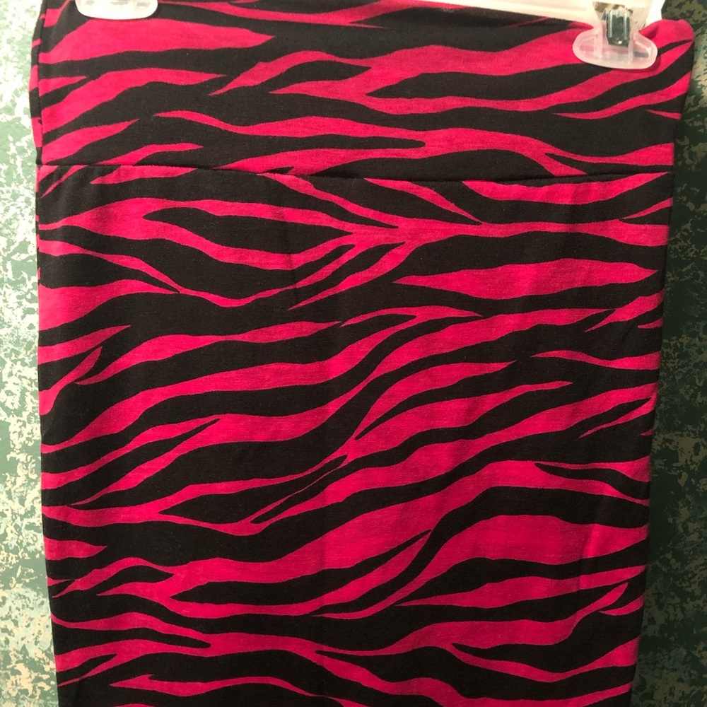 Hot pink zebra skirt